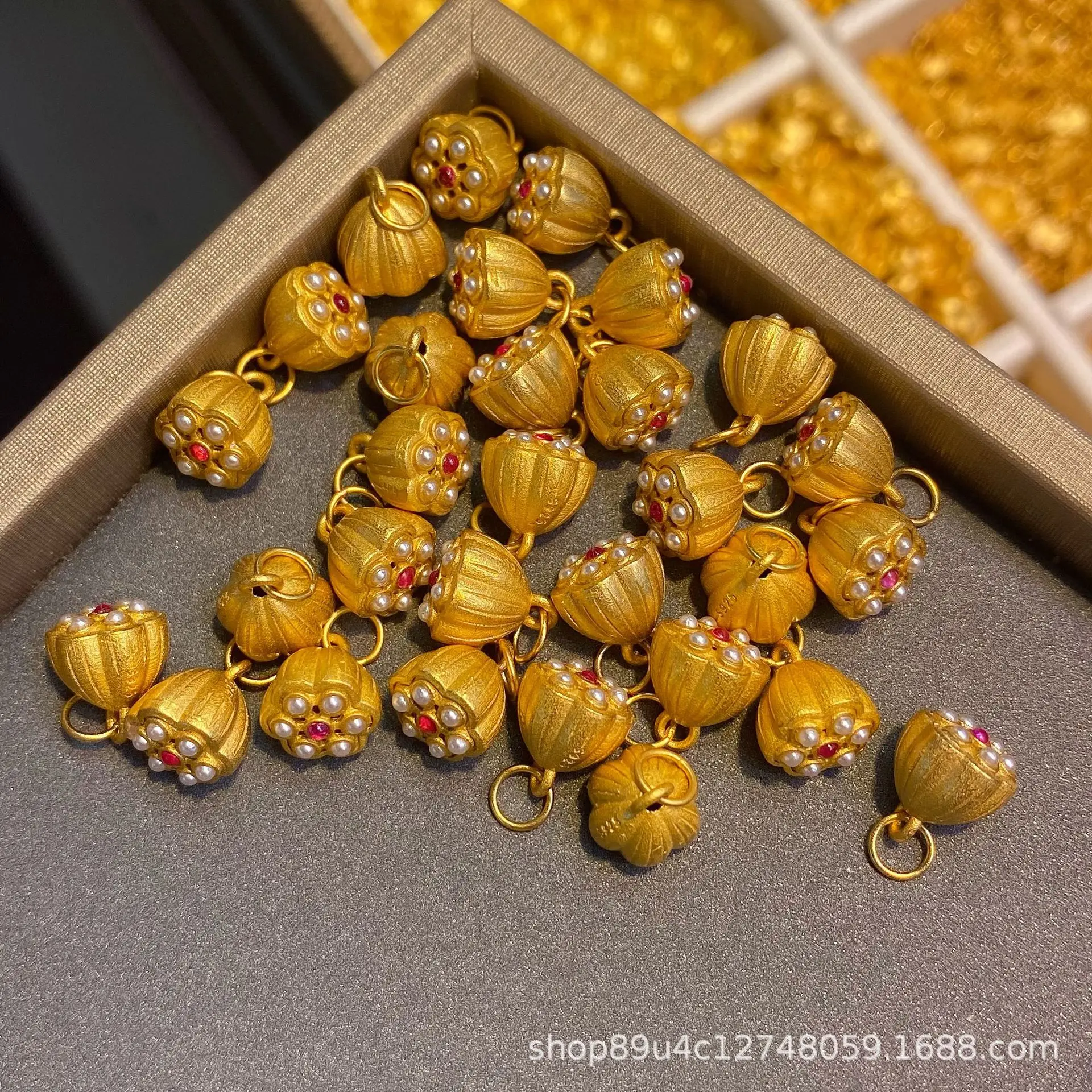 S925 Silver 24K Handmade Beaded Pendant Jewelry