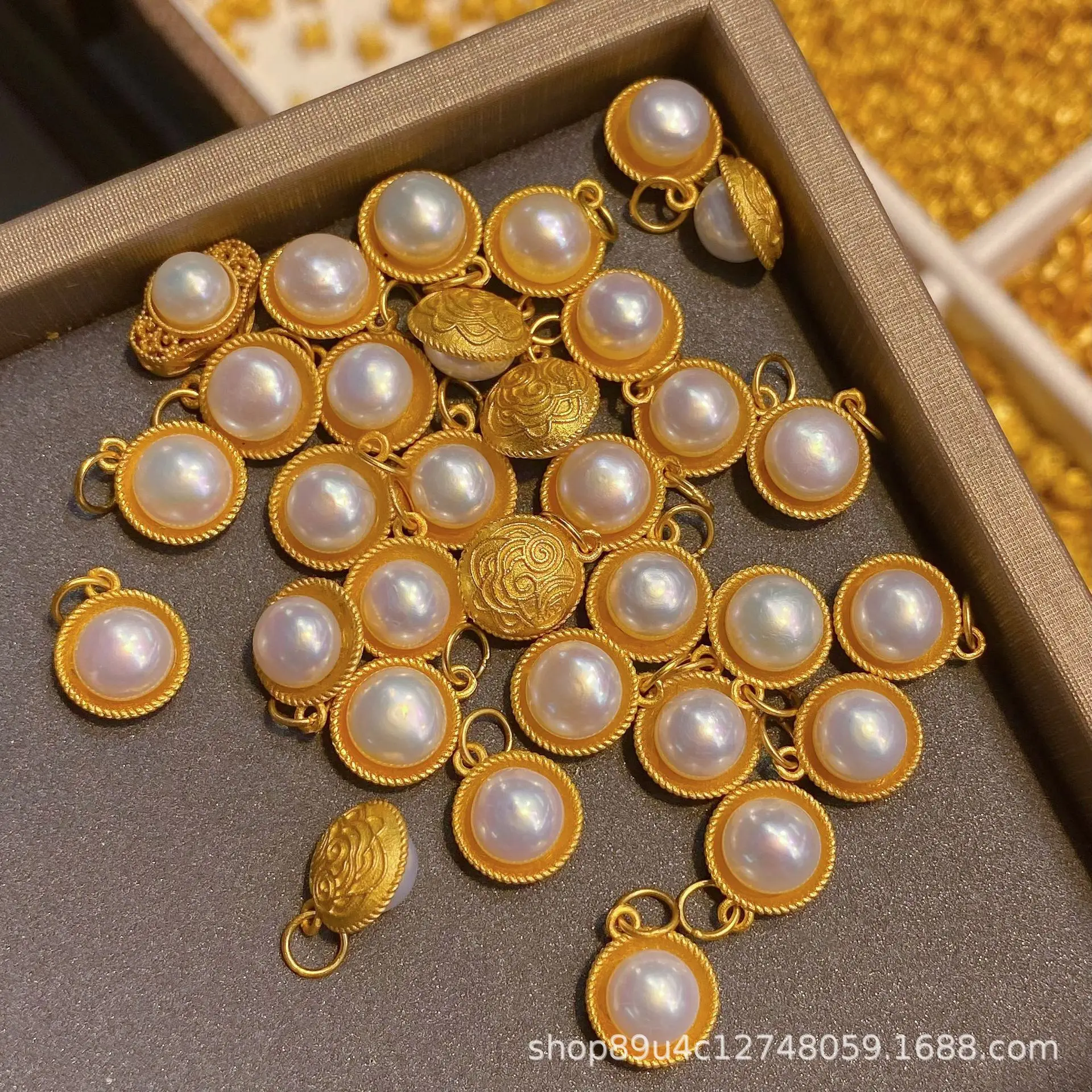 S925 Silver 24K Handmade Beaded Pendant Jewelry