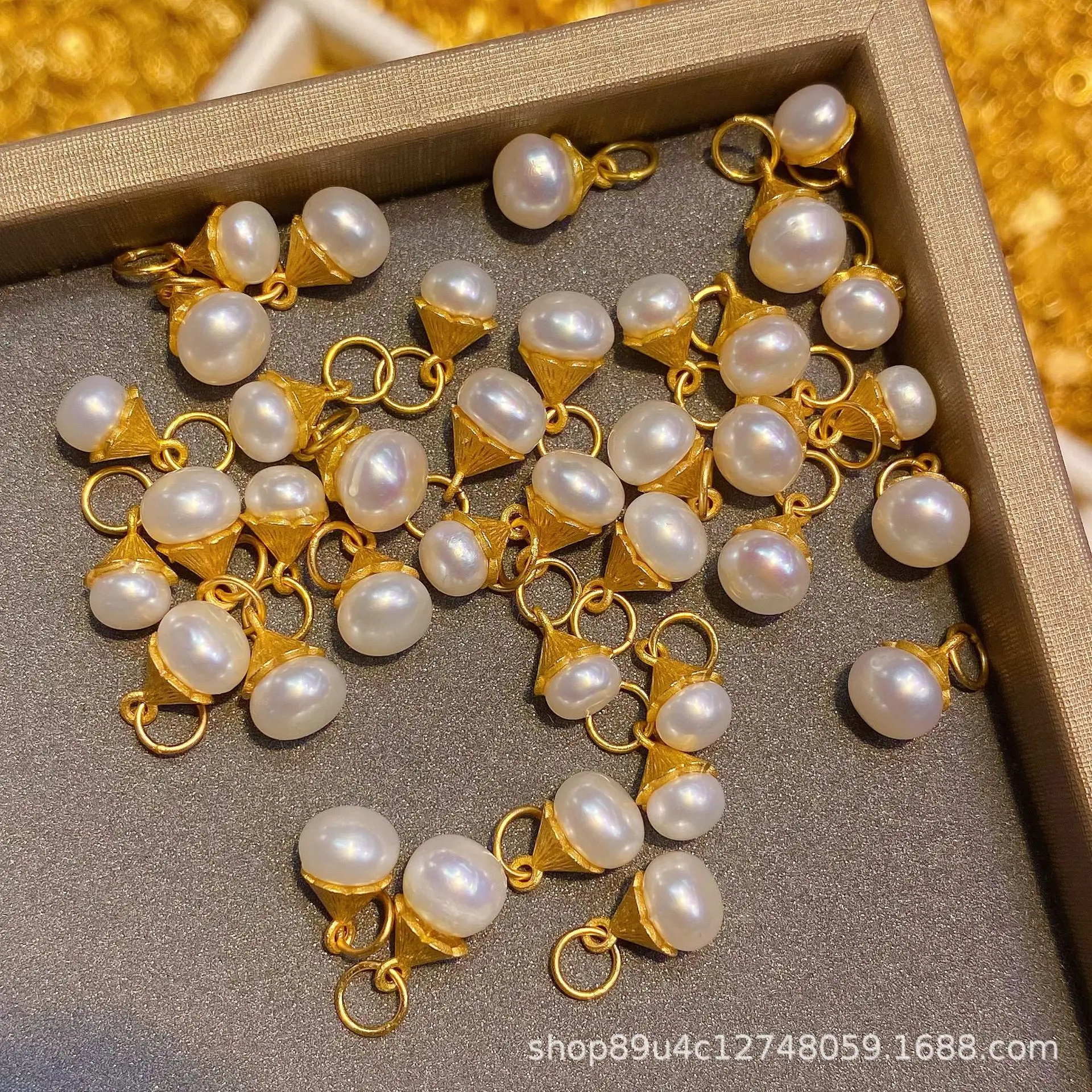 S925 Silver 24K Handmade Beaded Pendant Jewelry