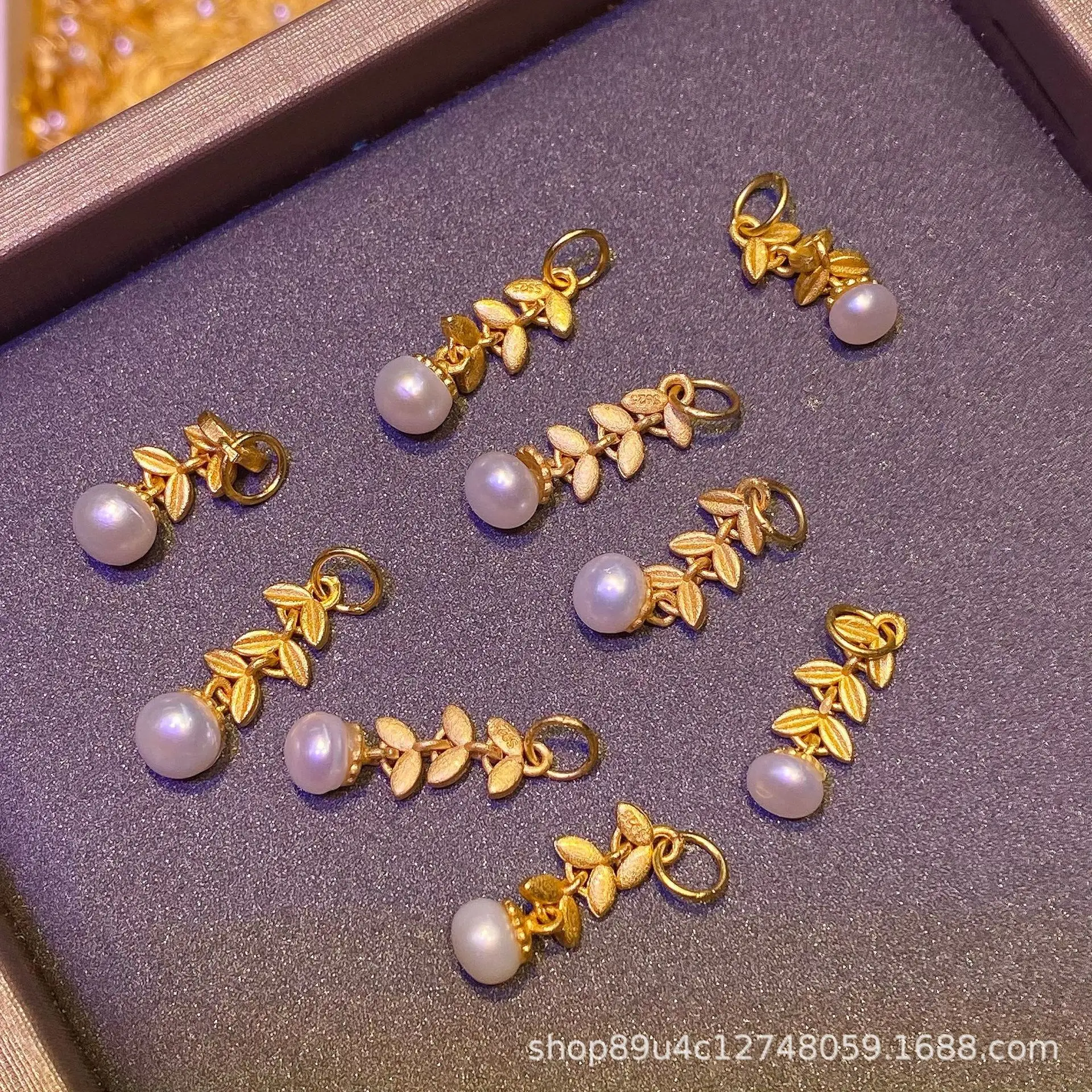 S925 Silver 24K Handmade Beaded Pendant Jewelry