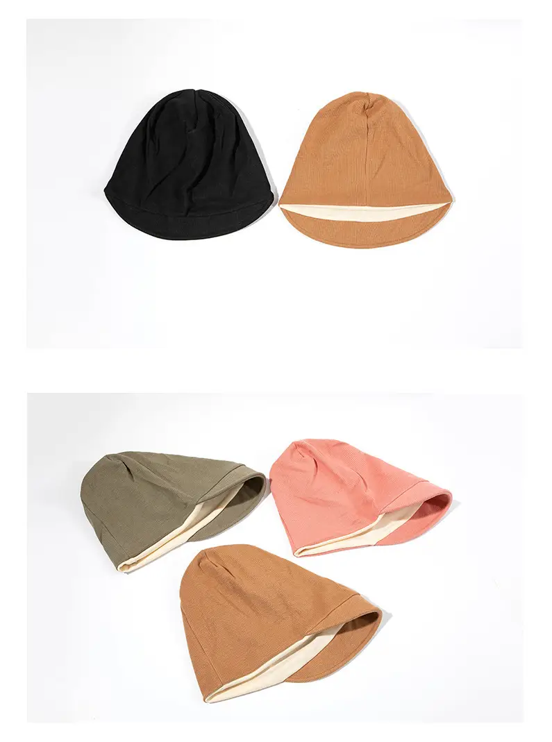 Women's Black Knitted Small Rim Hat Winter Warm — feature 4
