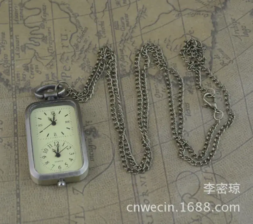 Retro Antique Pocket Watch Neck Chain Sweater Watch — feature 7