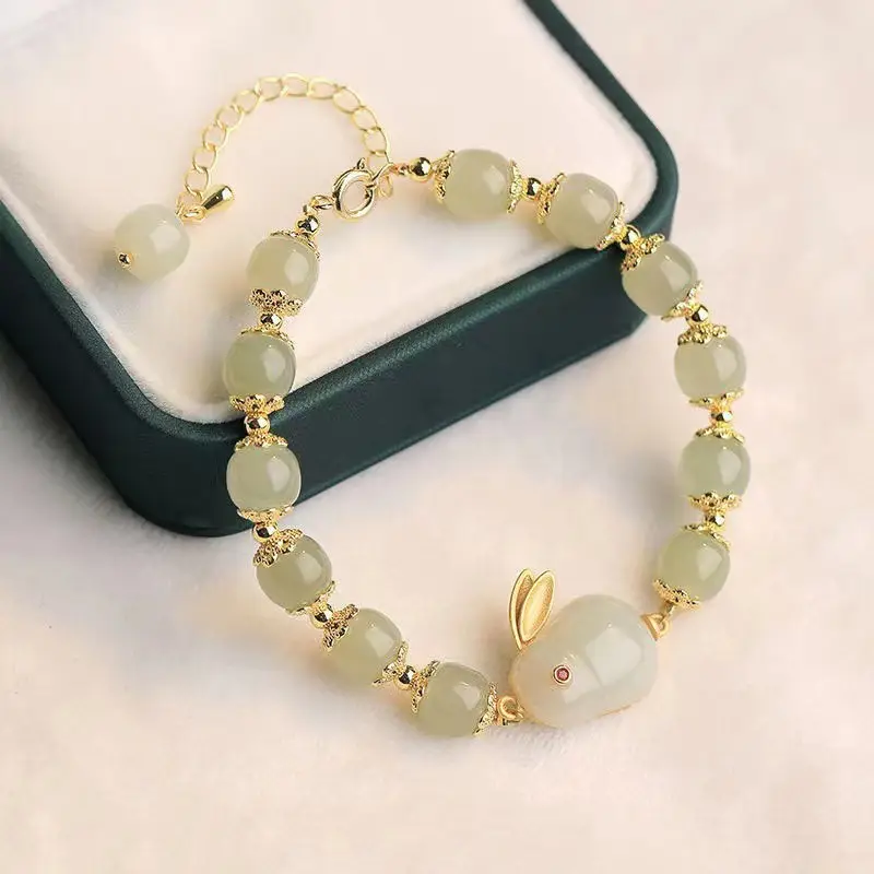 Red Jade Rabbit Bracelet for Girls Summer Transfer - Image 12