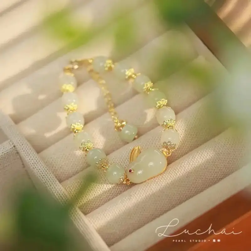 Red Jade Rabbit Bracelet for Girls Summer Transfer - Image 13
