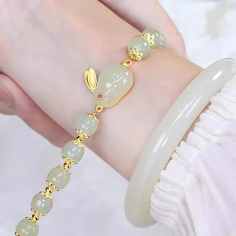 Red Jade Rabbit Bracelet for Girls Summer Transfer - Image 14