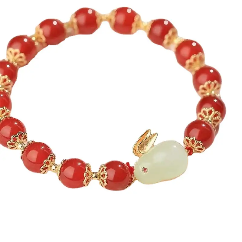 Red Jade Rabbit Bracelet for Girls Summer Transfer - Image 15