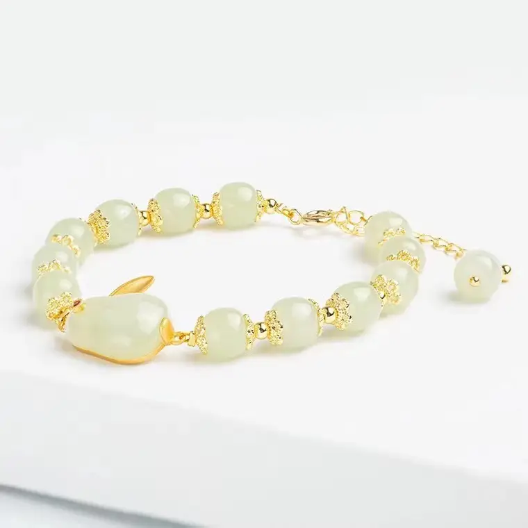 Red Jade Rabbit Bracelet for Girls Summer Transfer — feature 1