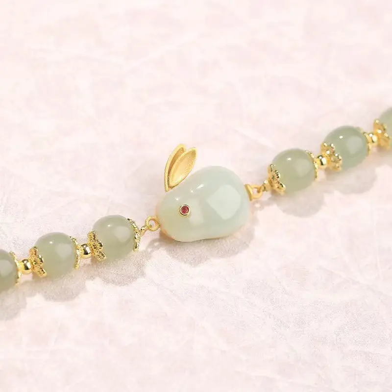Red Jade Rabbit Bracelet for Girls Summer Transfer — feature 10
