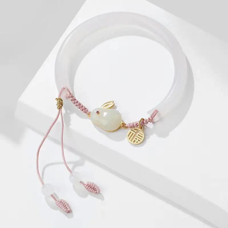Red Jade Rabbit Bracelet for Girls Summer Transfer — feature 11