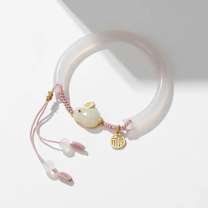 Red Jade Rabbit Bracelet for Girls Summer Transfer — feature 12