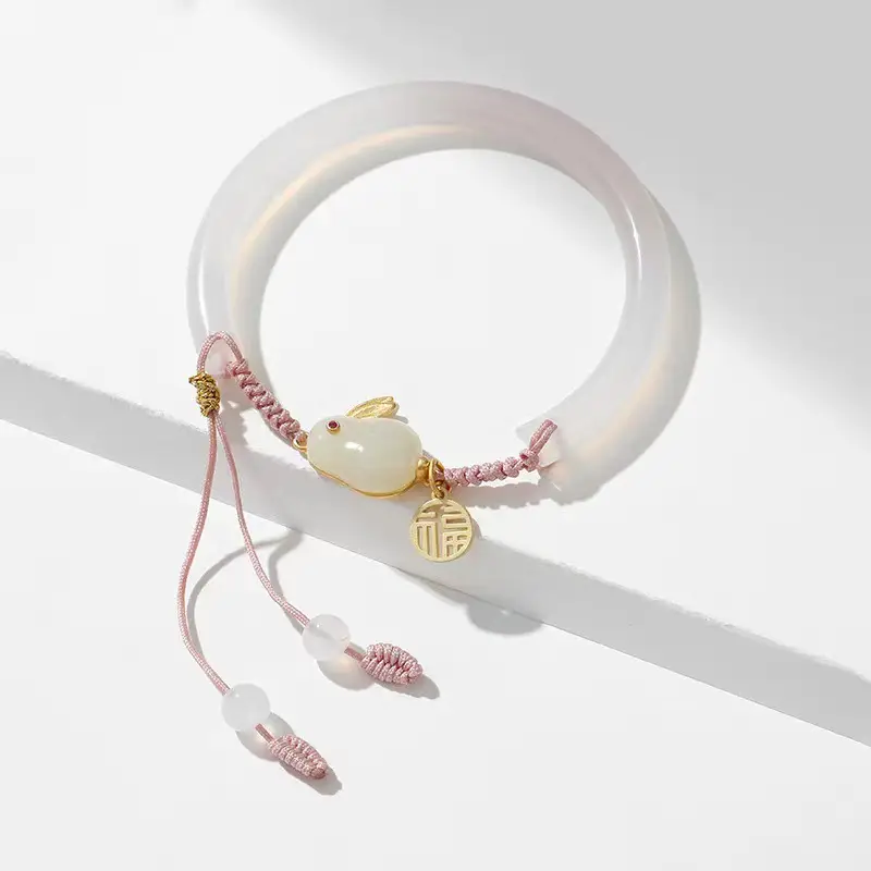 Red Jade Rabbit Bracelet for Girls Summer Transfer — feature 13