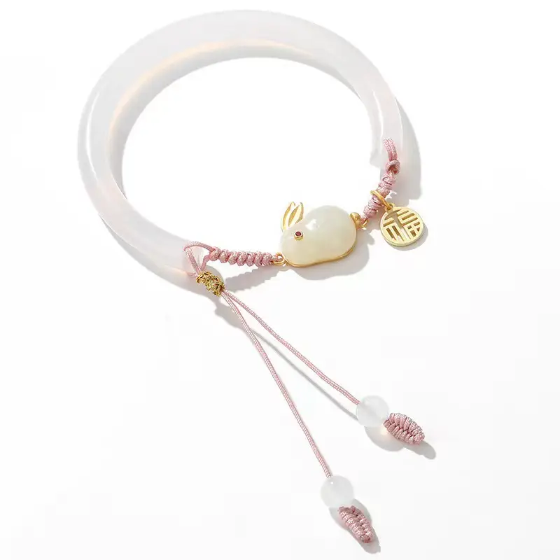 Red Jade Rabbit Bracelet for Girls Summer Transfer — feature 15