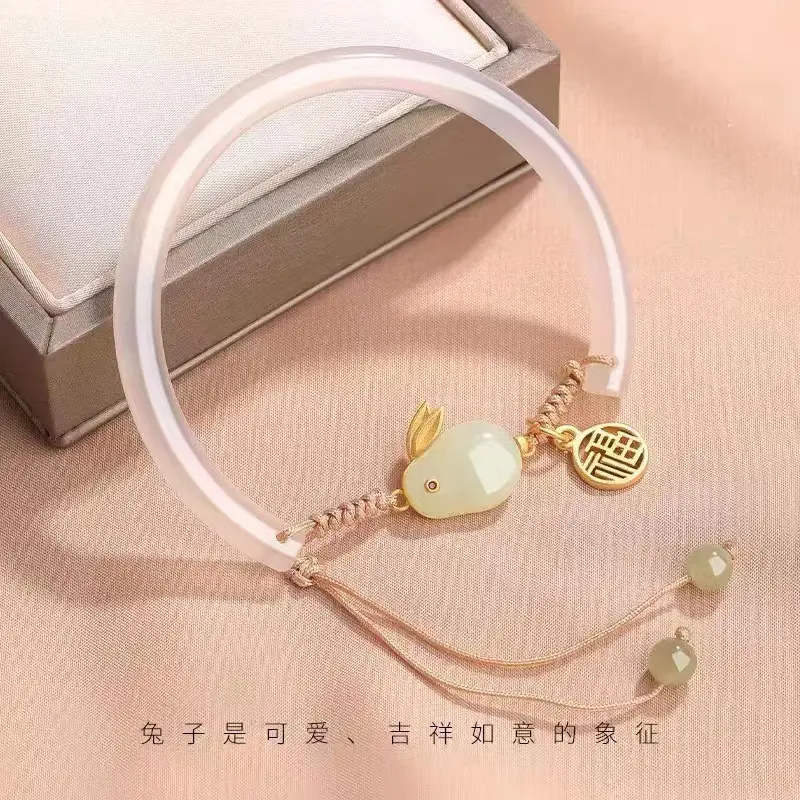 Red Jade Rabbit Bracelet for Girls Summer Transfer — feature 19