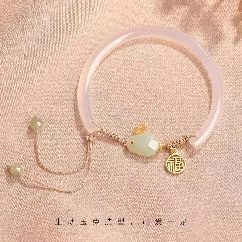 Red Jade Rabbit Bracelet for Girls Summer Transfer — feature 20