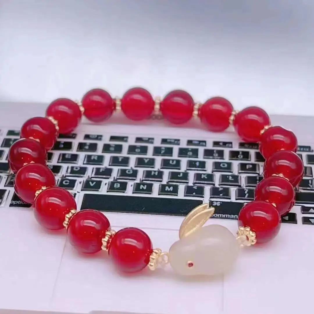 Red Jade Rabbit Bracelet for Girls Summer Transfer — feature 24