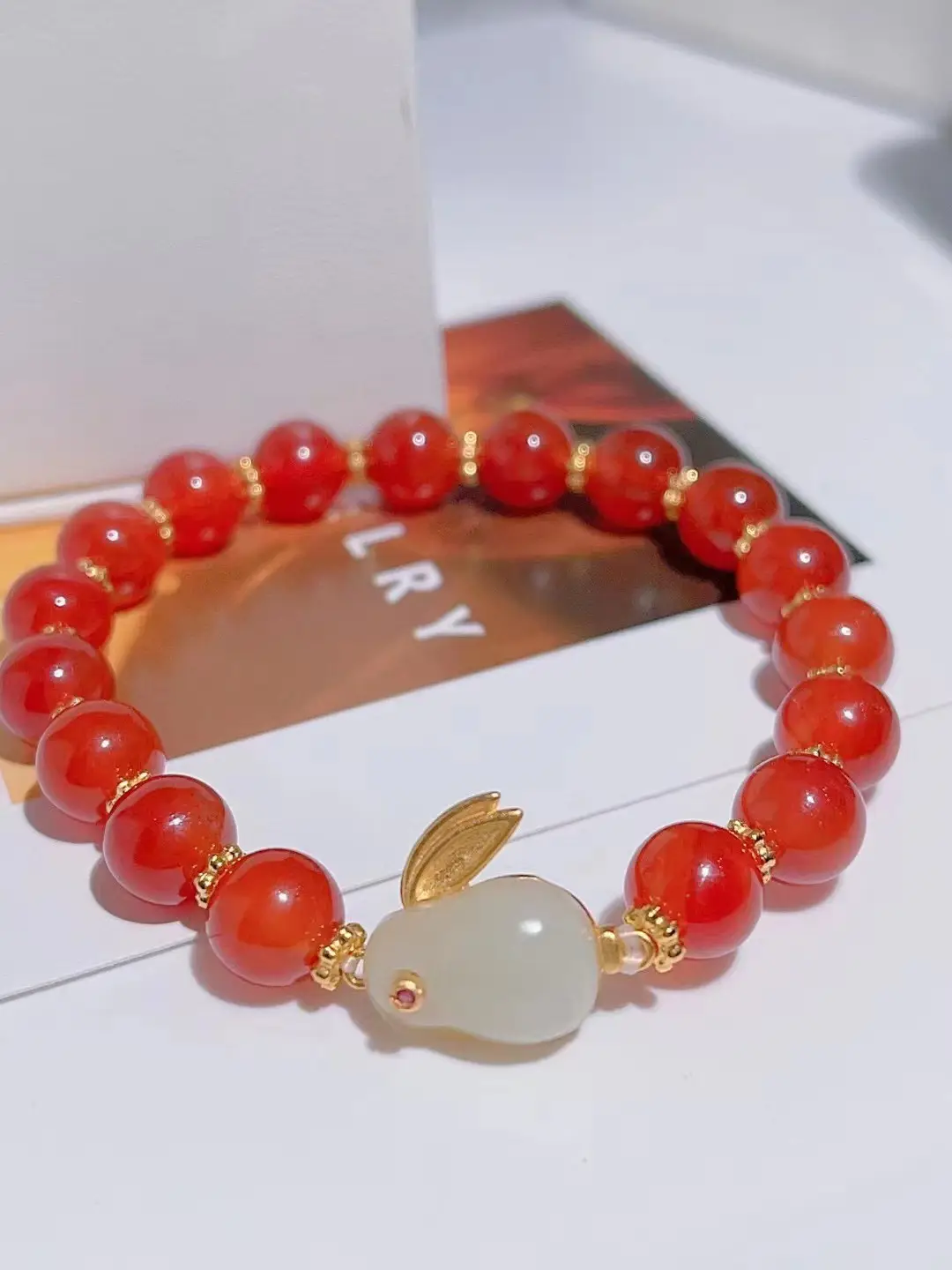 Red Jade Rabbit Bracelet for Girls Summer Transfer - Image 7
