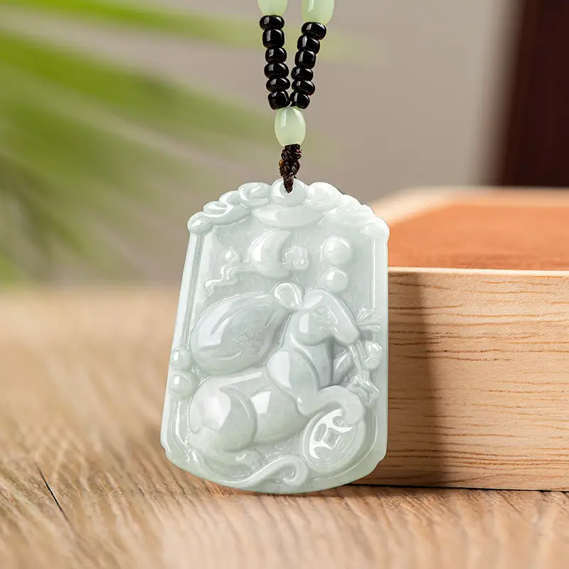 Jade Pendant Light Green Medium 12 Zodiac - Image 10