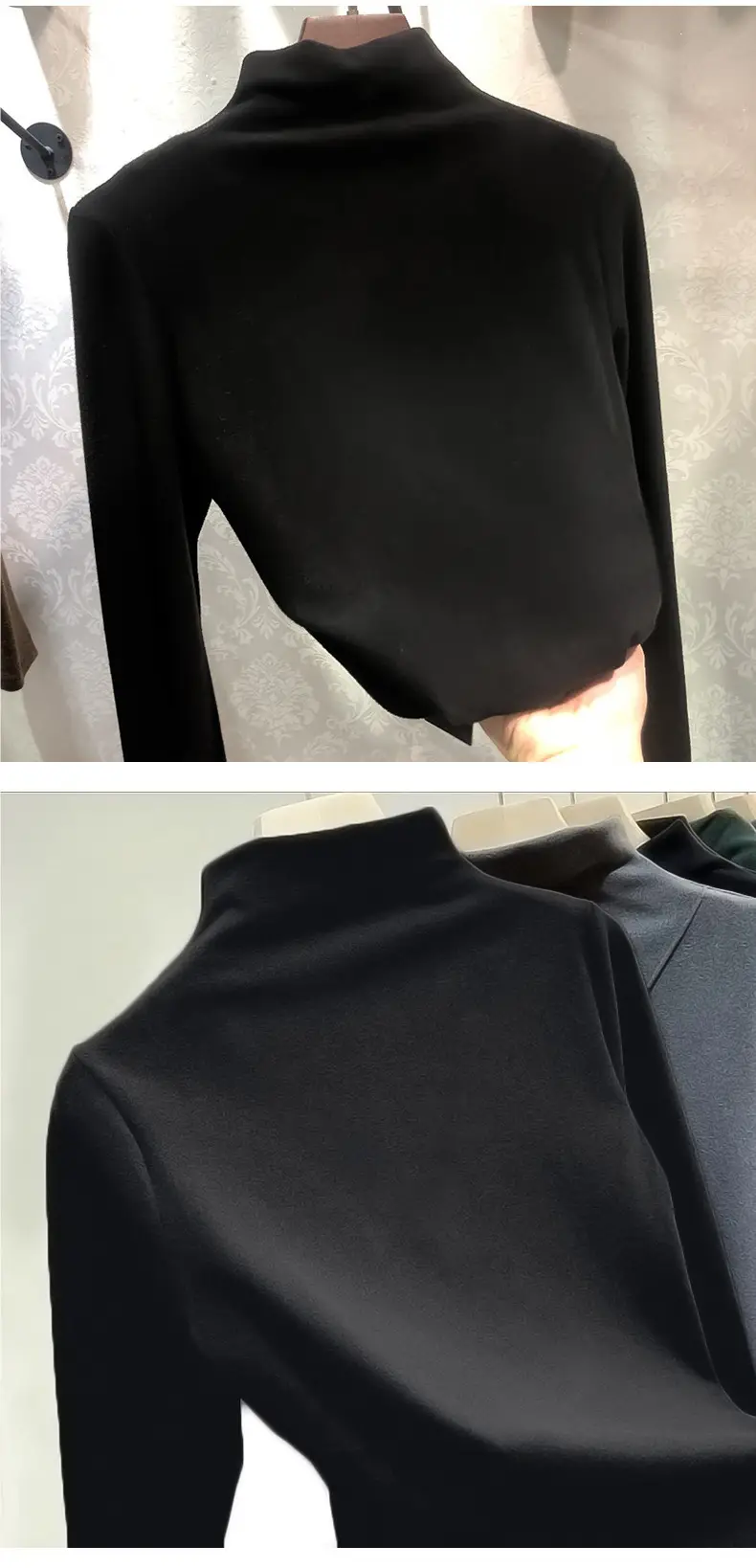 2026 Winter Thermal Fleece Plus Size Green Long Sleeve — feature 19