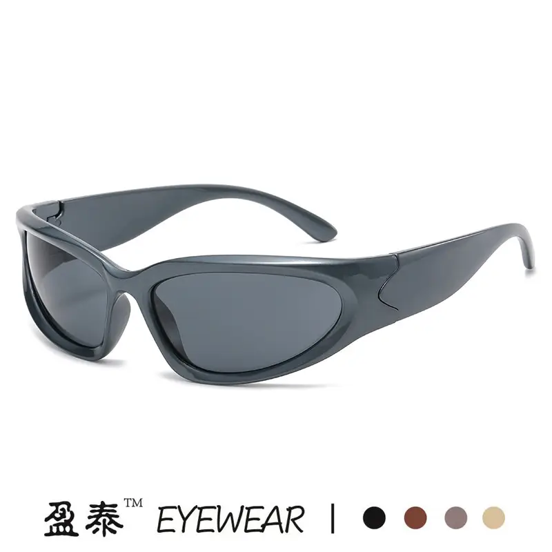 Black Silver Film Sunglasses for Women - Image 22