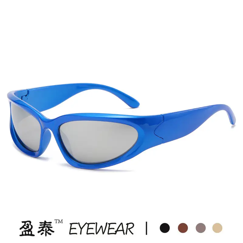 Black Silver Film Sunglasses for Women - Image 23