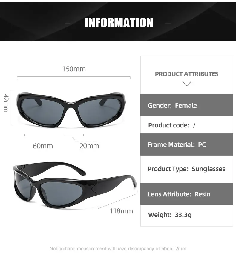 Black Silver Film Sunglasses for Women — feature 12