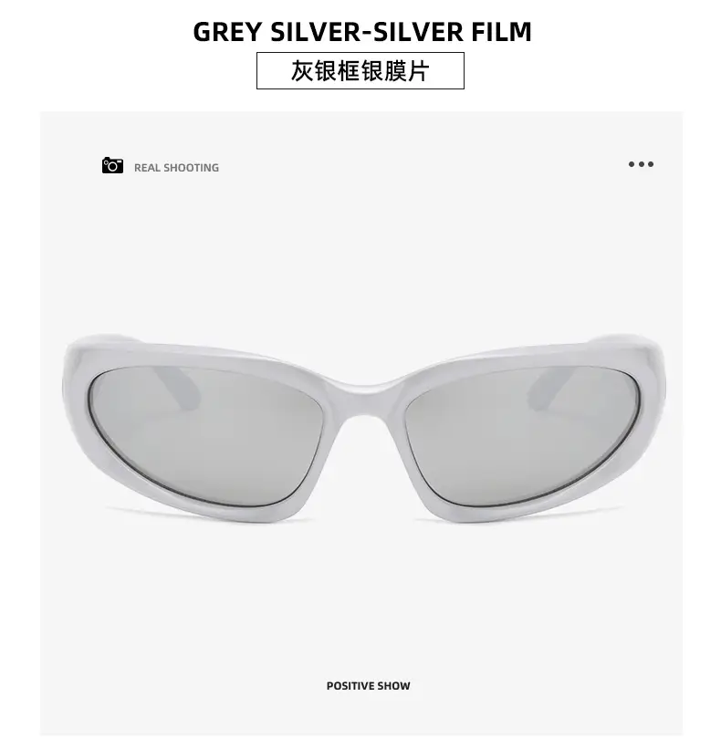 Black Silver Film Sunglasses for Women — feature 37