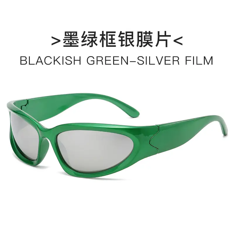 Black Silver Film Sunglasses for Women - Image 16