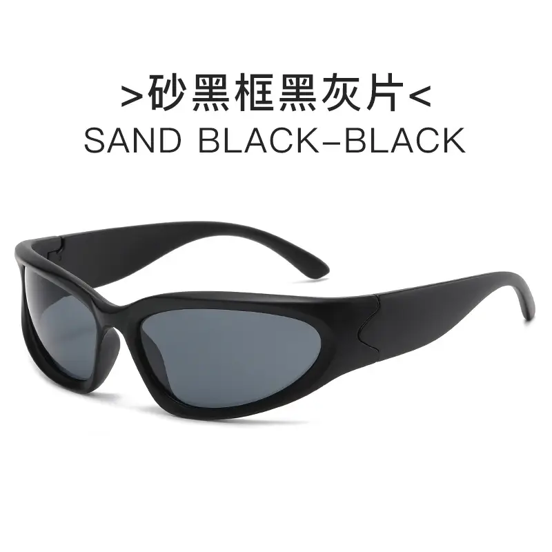 Black Silver Film Sunglasses for Women - Image 2