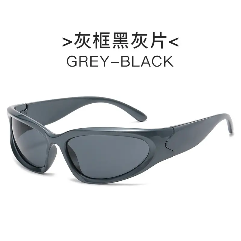 Black Silver Film Sunglasses for Women - Image 3