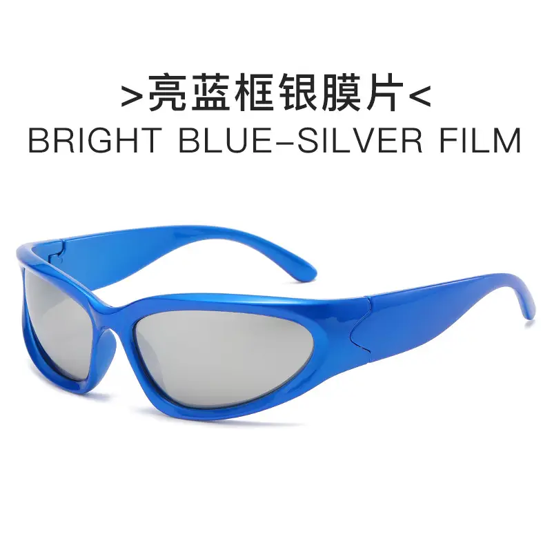 Black Silver Film Sunglasses for Women - Image 6
