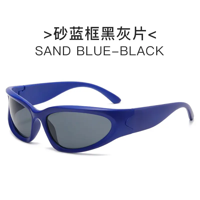 Black Silver Film Sunglasses for Women - Image 8