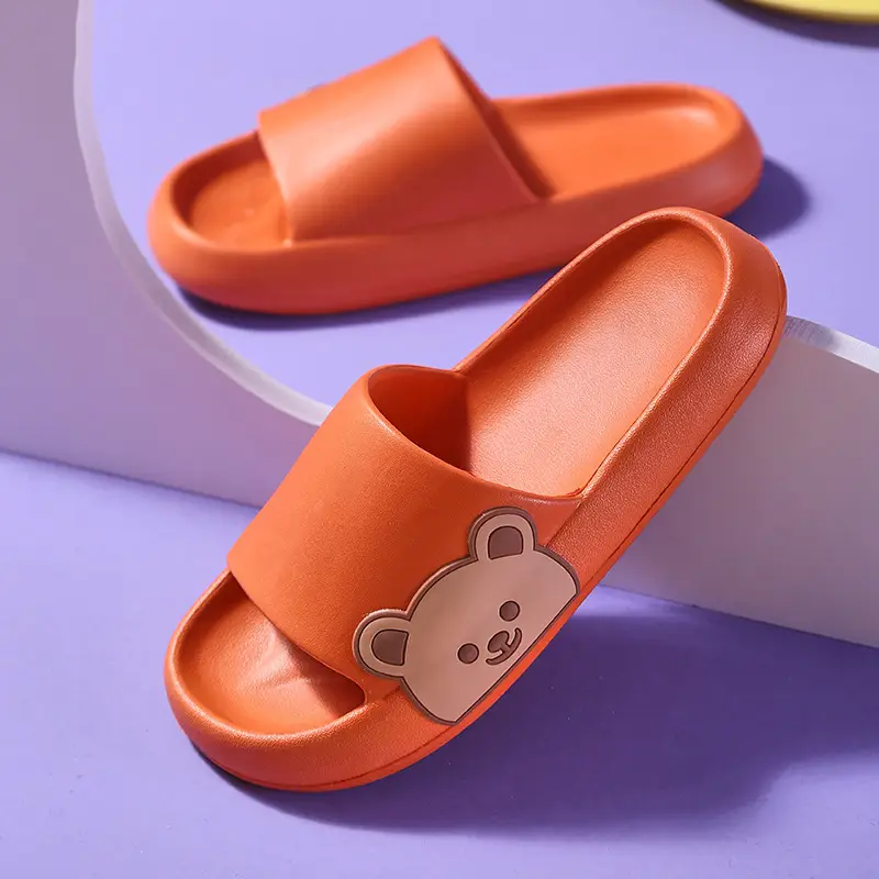 2022 Cartoon Bear EVA Indoor Slippers Yellow - Image 8
