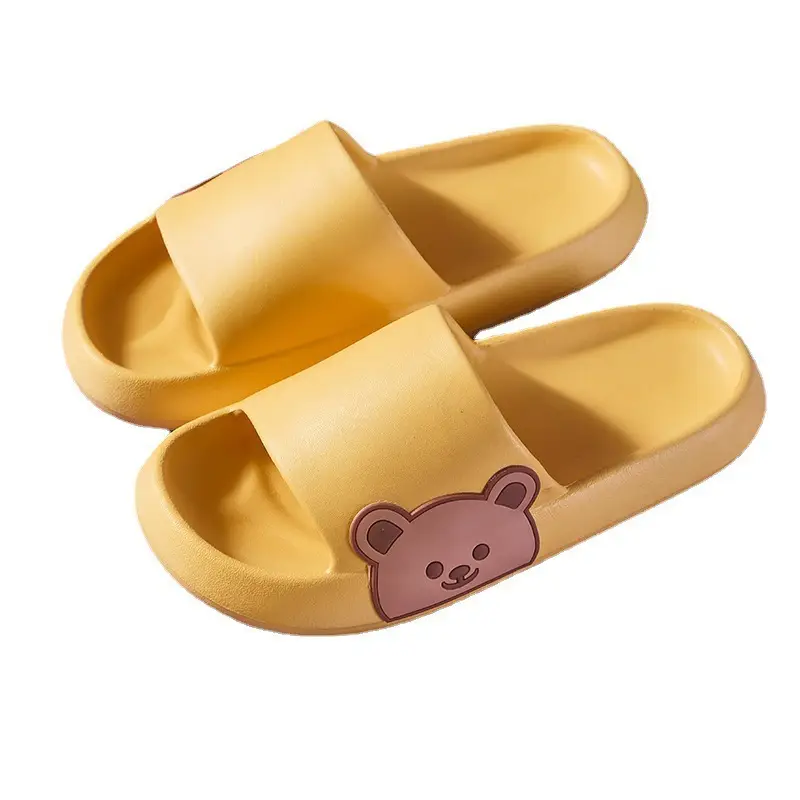 2022 Cartoon Bear EVA Indoor Slippers Yellow - Image 10
