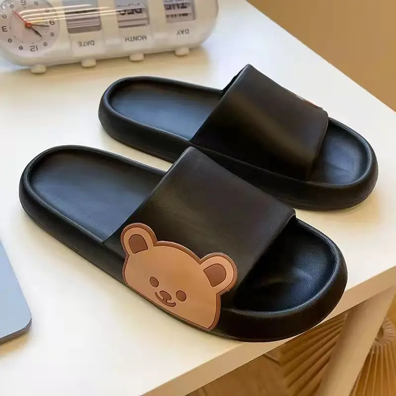 2022 Cartoon Bear EVA Indoor Slippers Yellow - Image 3