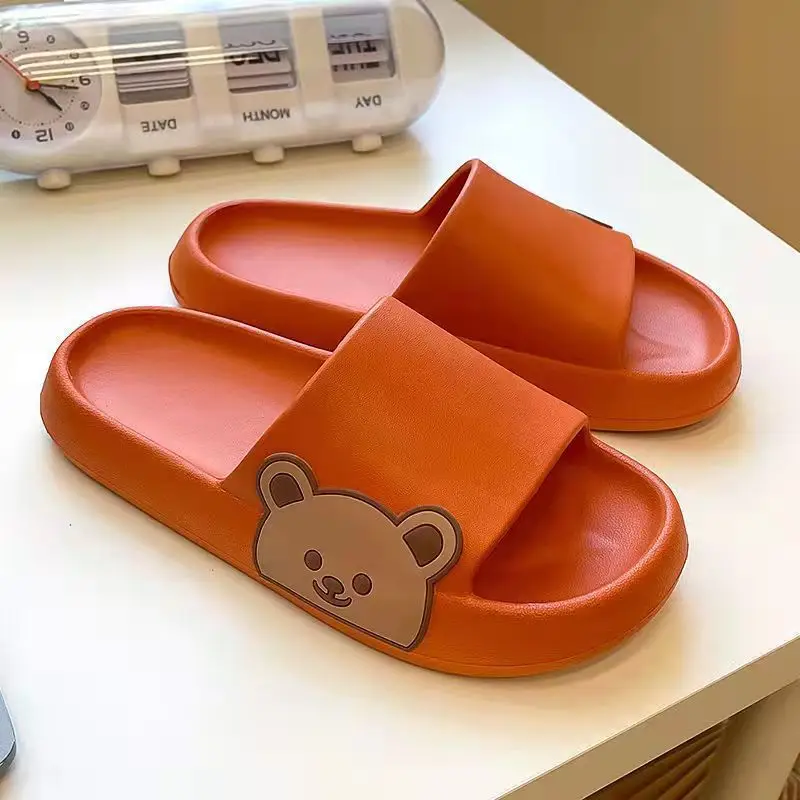 2022 Cartoon Bear EVA Indoor Slippers Yellow - Image 5