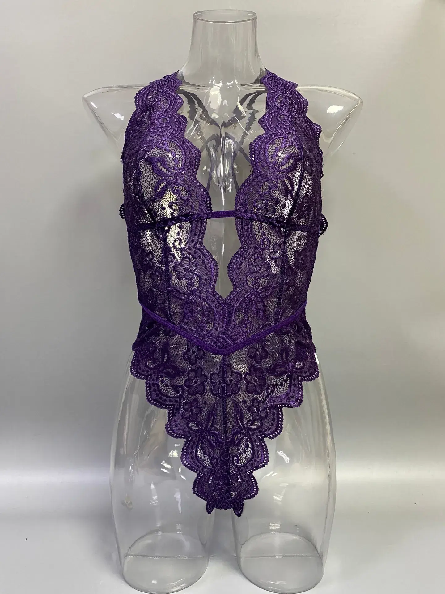 Green Lace Strap Jumpsuit for Women — feature 18