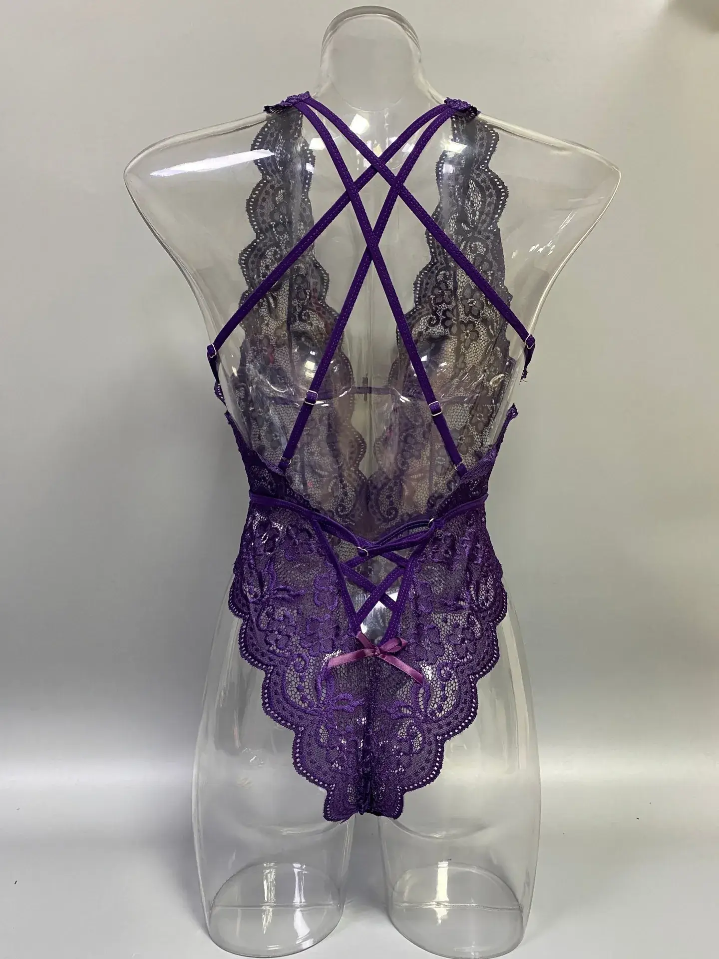 Green Lace Strap Jumpsuit for Women — feature 19