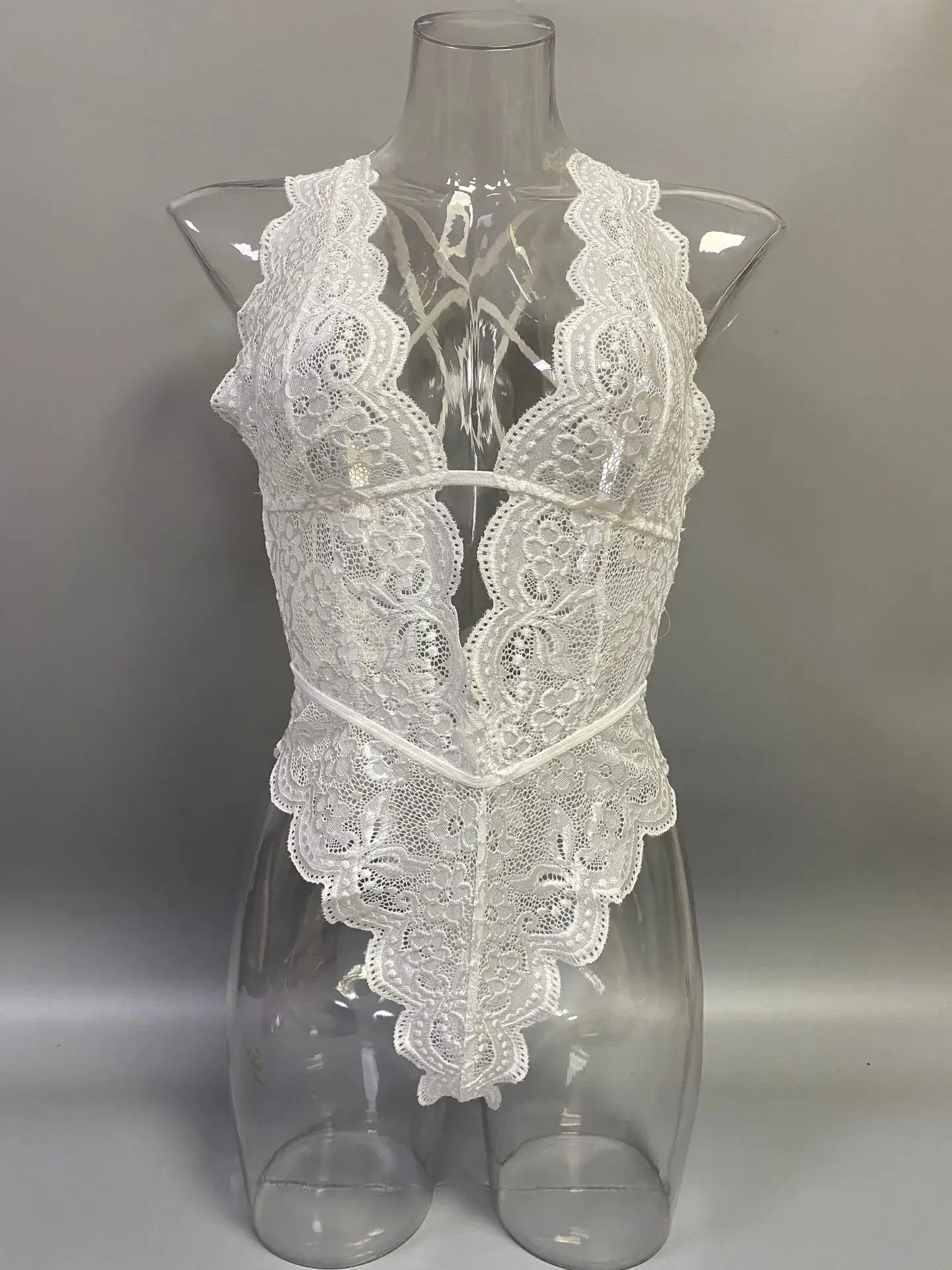 Green Lace Strap Jumpsuit for Women — feature 22
