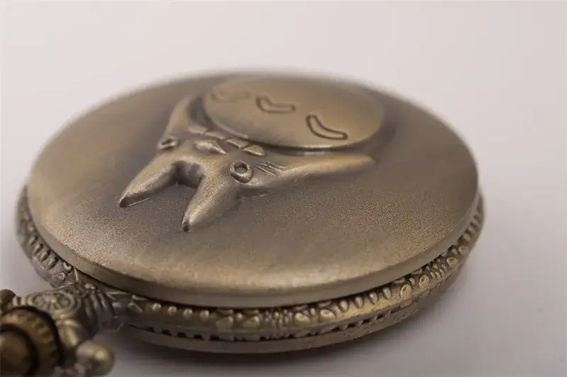 Nostalgic Cross Mirror Anime Cartoon Bronze Pocket Watch — feature 11