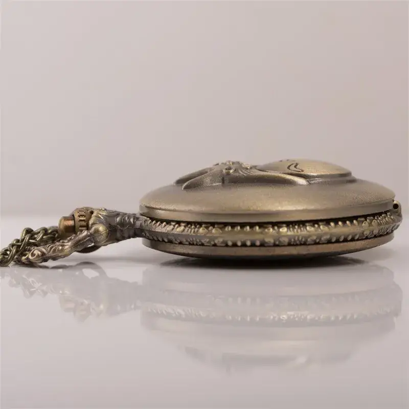 Nostalgic Cross Mirror Anime Cartoon Bronze Pocket Watch — feature 15