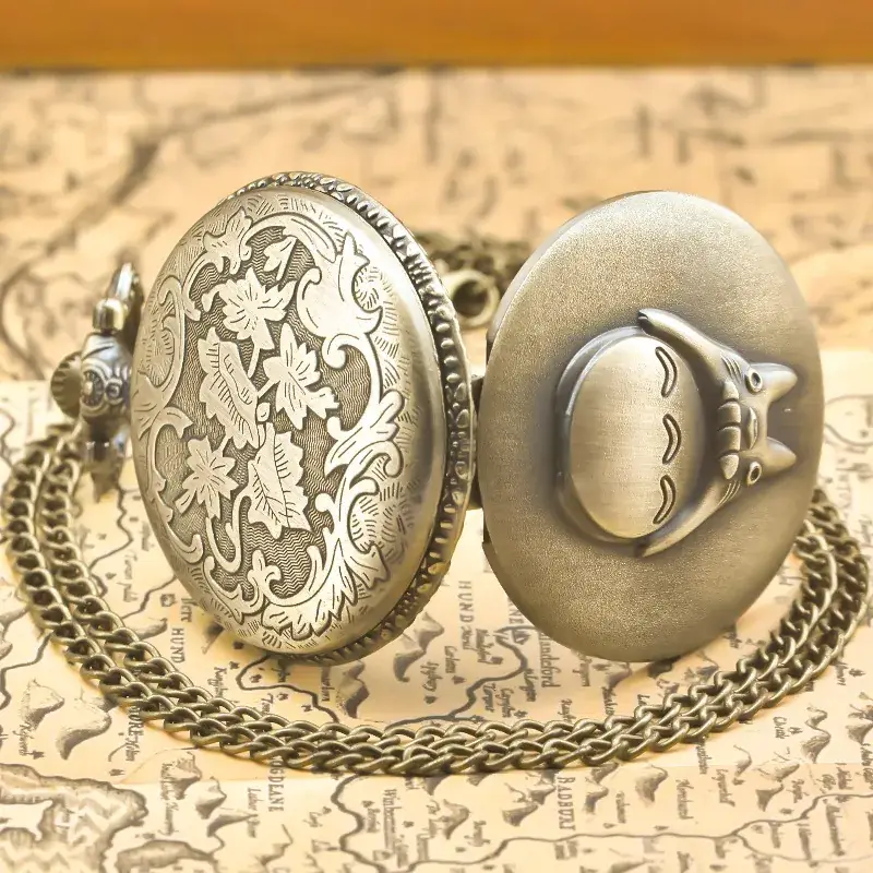Nostalgic Cross Mirror Anime Cartoon Bronze Pocket Watch — feature 8