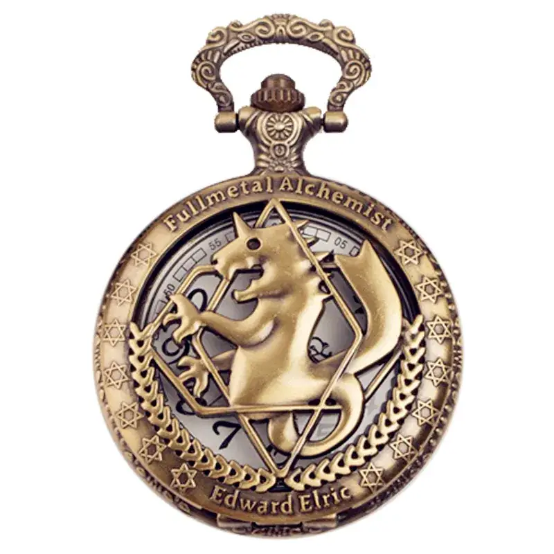 Naruto Cross Mirror Pocket Watch Necklace for Men Women - Image 7
