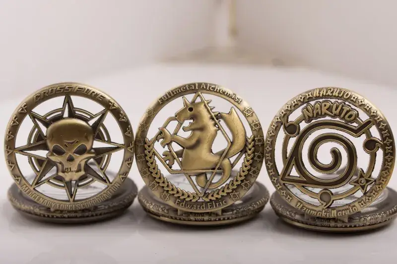Naruto Cross Mirror Pocket Watch Necklace for Men Women — feature 12