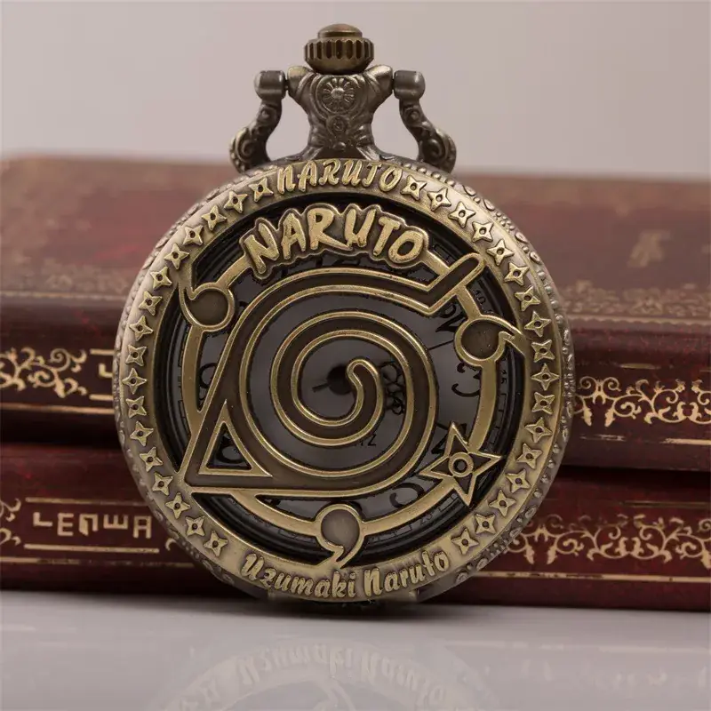 Naruto Cross Mirror Pocket Watch Necklace for Men Women — feature 13