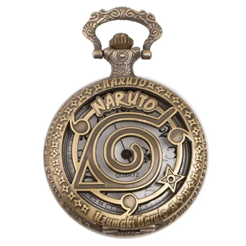 Naruto Cross Mirror Pocket Watch Necklace for Men Women — feature 3