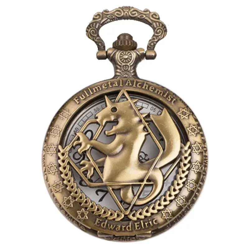 Naruto Cross Mirror Pocket Watch Necklace for Men Women - Image 3