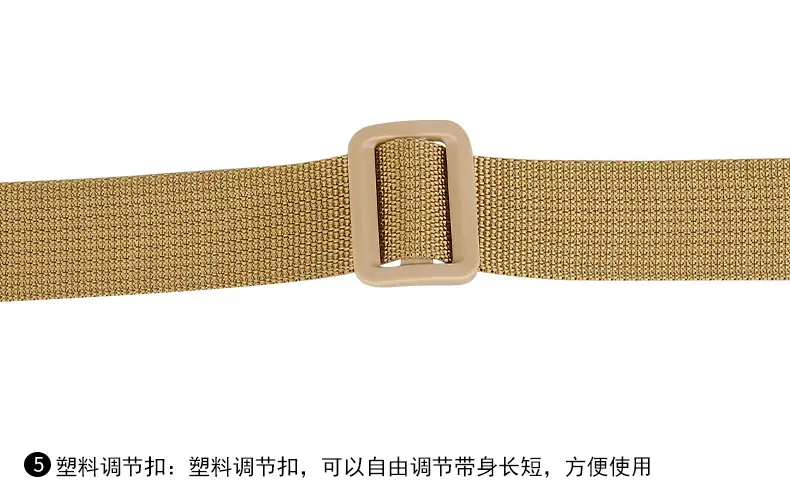 Tactical Nylon Belt Girdle Set Tan Adjustable — feature 11