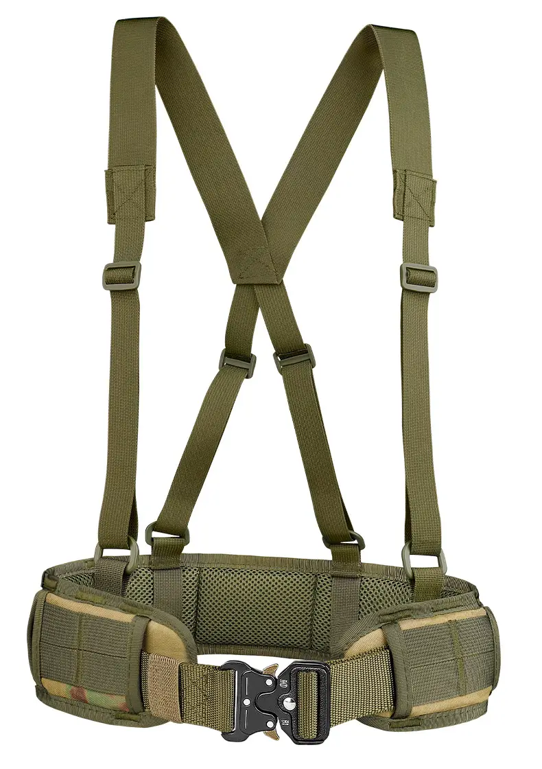 Tactical Nylon Belt Girdle Set Tan Adjustable — feature 14