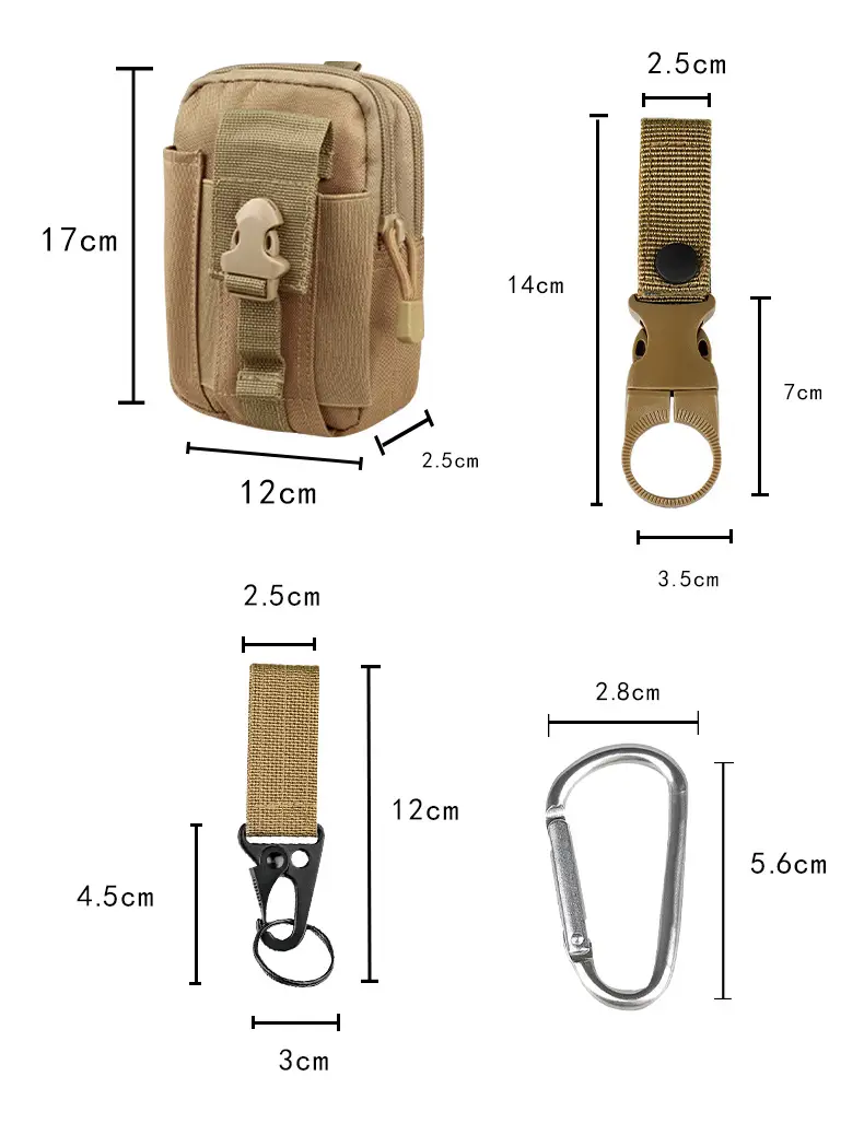 Tactical Nylon Belt Girdle Set Tan Adjustable — feature 7