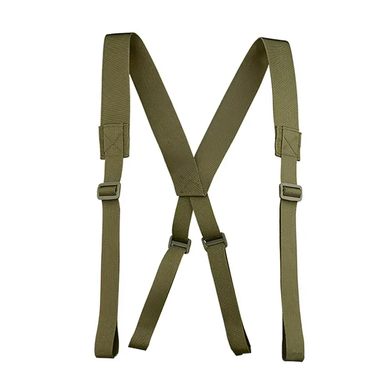 Tactical Nylon Belt Girdle Set Tan Adjustable
